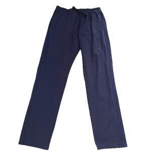 Public Rec Pants MensSize 36x34 Navy Blue Drawstring Stretch Zip Pockets Casual